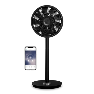 Duux | Smart Fan | Whisper Flex | Stand Fan | Black | Diameter 34 cm | Number of speeds 26 | Oscillation | 3-27 W | Yes | Timer