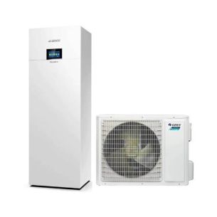 Õhk-vesi soojuspumba komplekt Gree Versati III Dual 11,5 / 10,5 kW, boiler 185 L